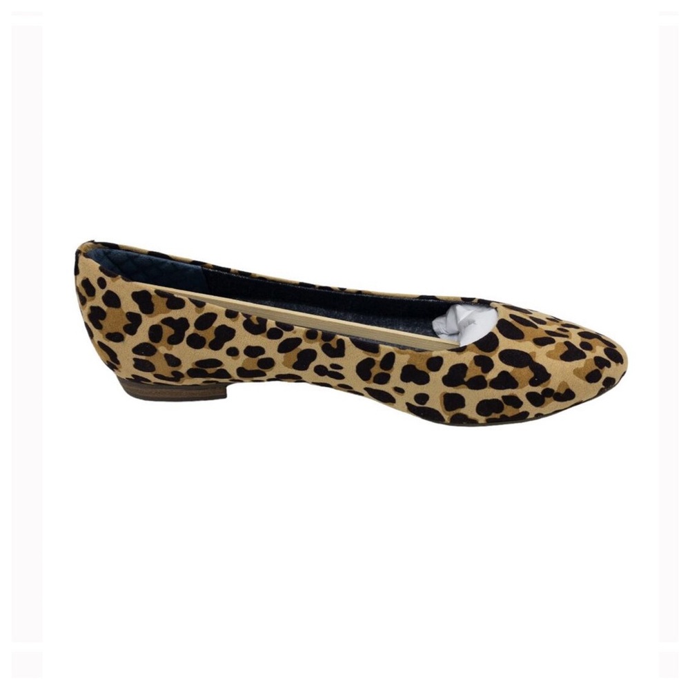 Dr. Scholl's Leopard Print Flats Tan & Black Loafers Aston  6 Wide - Picture 2 of 9